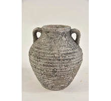 Kruik ''Raw'' met 2 oren 14x14x16cm Grey