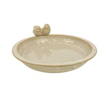 Vogeldrinkschaal keramiek 33x33x5cm Off- White