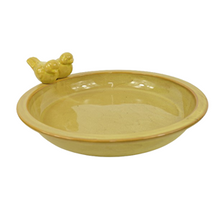 Vogeldrinkschaal keramiek 33x33x5cm Yellow