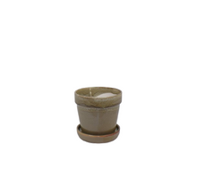 Arcey pot met schotel D13 H11cm Bean Green