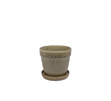 Arcey pot met schotel D15 H13cm Bean Green