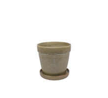 Arcey pot met schotel D17 H15cm Bean Green
