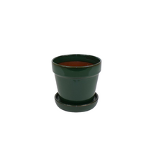 Arcey pot met schotel D13 H11cm Olive