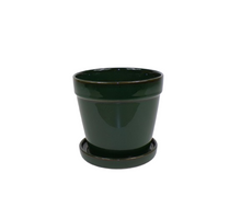 Arcey pot met schotel D17 H15cm Olive