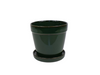 Arcey pot with saucer D17 H15cm Olive