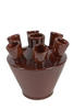 Dinan Tulip Vase, Ceramic, D20 H18cm, Warm Red