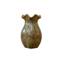 Vaas ''Loire'' Keramiek D13,5 H20cm Dark Green