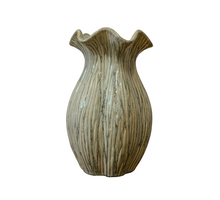 Vaas ''Loire'' Keramiek D15,5 H25cm Bean Green