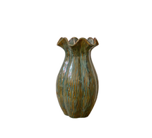 Vaas ''Loire'' Keramiek D18 H32cm Dark Green