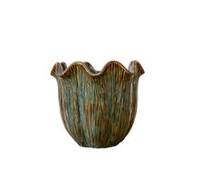 Pot ''Loire'' Keramiek D18,5 H16cm Dark Green