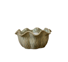 Schaal ''Loire'' Keramiek D22,5 H10cm Bean Green