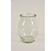 Glaspotje ''Cauldron'' rond helder 5,5x5,5x9,5cm