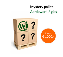 MYSTERY PALLET AARDEWERK/GLAS T.W.V. € 1000,-
