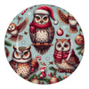 Onderbord melamine uilen kerst ø 33 CM