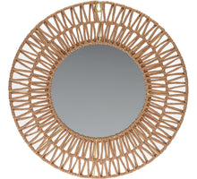 SPIEGEL 45CM ROND MET PAPIER