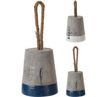 DEURSTOPPER CEMENT MET TOUW 9,8x9,8x13cm 2 ASSORTIE