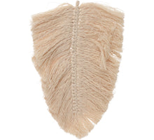 HANGDECO KATOEN BLADVORM NATUREL 40X28CM