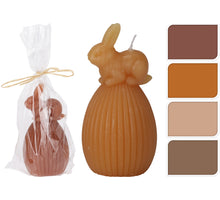 KAARS HAASJE OP EI D6 H11CM 4 ASSORTIE KLEUR IN ZAKJE