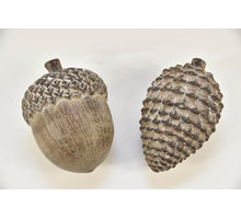 EIKEL/DENNENAPPEL L AARDEWERK 18X12X12 CM ASSORTIE