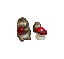 EGEL FRITS M/APPEL-PADDENSTOEL 2 ASSORTIE 10X9X12 CM - AARDEWERK