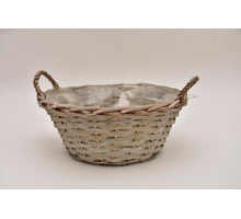 Reed basket 29x12cm Gray