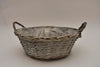 Reed basket 35x12cm Gray