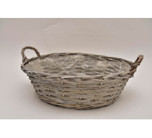 Reed basket 40x12cm Gray