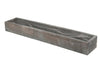 Wooden tray 50x9x6cm Dark Grey Wash