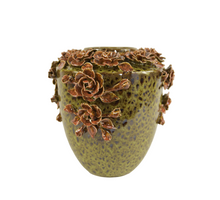 Vaas Flowers D39 H37cm Groen/multikleur