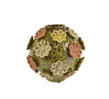 Bolvaas Flowers D24 H25cm Groen/multikleur