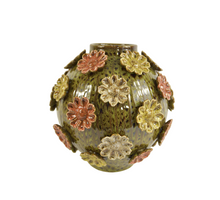 Bolvaas Flowers D33 H35cm Groen/multikleur