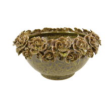 Schaal Flowers D41 H21cm Groen