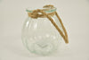 Glasvaas Cork D18 H17,5cm helder met jute touw