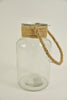 Glasfles Limerick D14 H26cm helder met jute touw