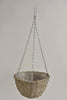 Hanging basket wicker Gray wash D28 H15.5cm