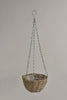 Hanging basket riet Grey wash D20 H12,5cm