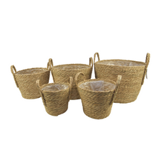 Set/5 Zeegras manden met oren naturel D34 H31cm