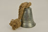 Zinc bell Old-finish D13 H16cm with jute rope 23cm