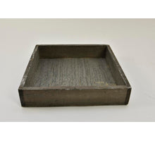Wooden tray square grey-wash 20x20x4cm