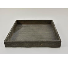 Wooden tray square grey-wash 30x30x4cm