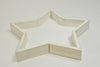 Wooden tray star white-wash 25x25x3cm