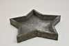 Wooden tray star grey-wash 25x25x3cm