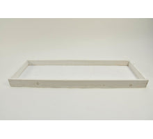 Wooden tray rectangular white-wash 60x20x4cm