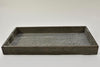 Wooden tray rectangular grey-wash 40x20x4cm