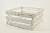 Crate Bamboo square 30x30x15.5cm white-wash