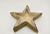 Houten tray ster ''schors'' D41 H7cm naturel