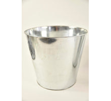 Flechtkranz grau-wash mit Zinkschale D25 H6,5cm