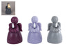 Candle LED "Angel" lilac/purple/silver a3 2xAAAex 7x7x12cm