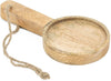 Wooden bowl with handle 9.5x9.5x18cm