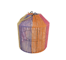 Jute Lantaarn Jasmijn Geel/Fuchsia/Paars/Naturel D20 H24/36cm